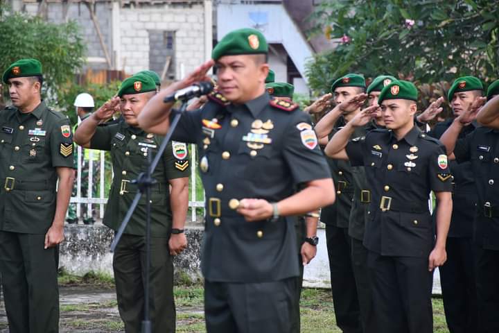 Sambut HUT Ke 74 Tahun Kodam I/BB, Kodim 0213/Nias Ziarah Di TMT Kota Gunungsitoli