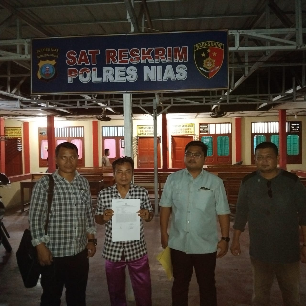 Diduga Korban Malpraktek, Otoni Gulo Melapor Di Polres Nias