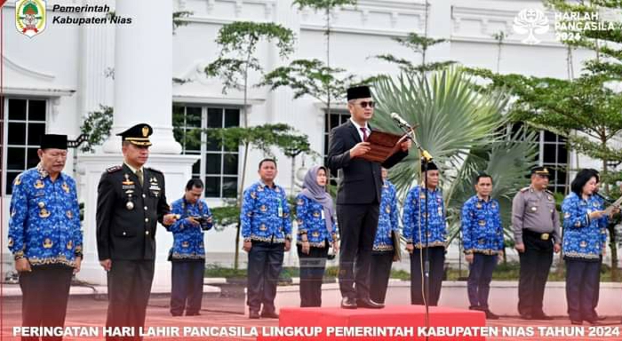Pemkab Nias Gelar Upacara Peringatan Hari Lahir Pancasila Tahun 2024