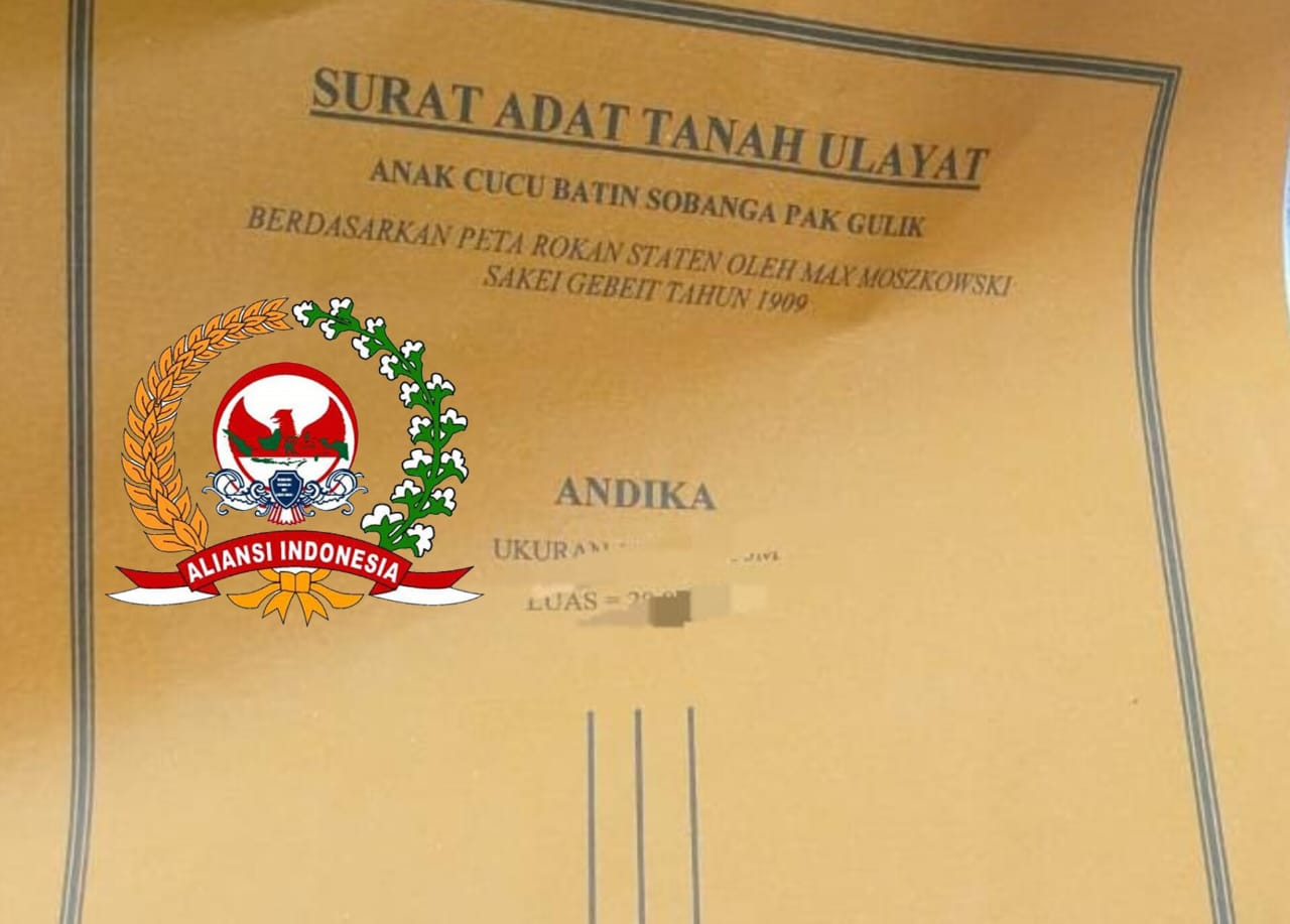 Lembaga Aliansi Indonesia :  Meminta Gubernur Dan Kapolda Mengusut Tuntas  Para Pelaku Pengerusakan 76 Ha Kebun Kelapa Sawit Di Kampung D.30 Bengkalis Provinsi Riau