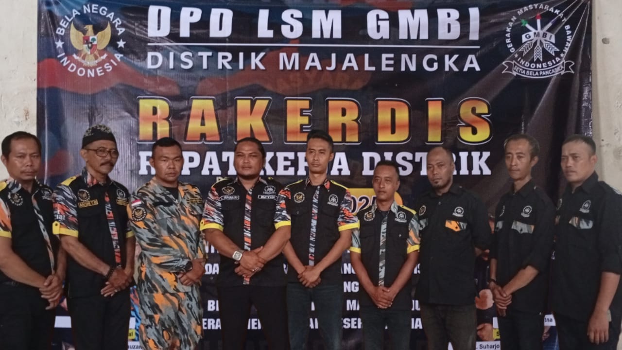 Rapat Kerja LSM GMBI Distrik Majalengka: Bentuk 3 Gugus Tugas Strategis untuk Penguatan Program Umum