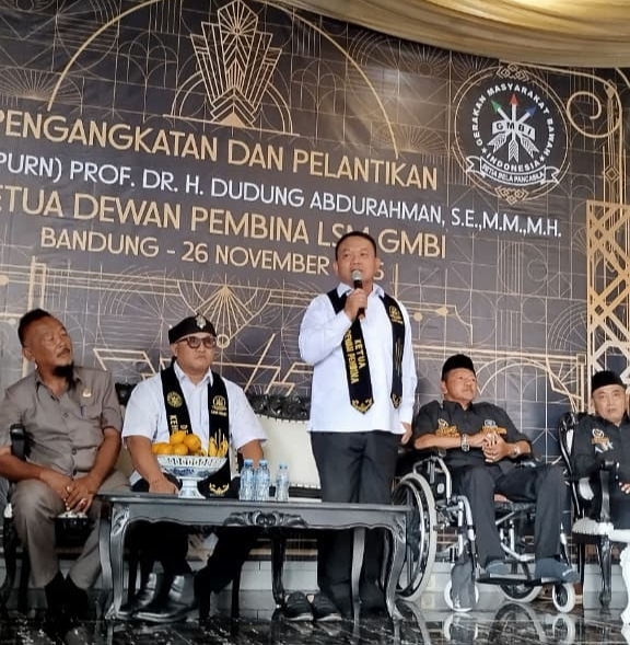 Jenderal TNI (Purn) Prof. Dr. H. Dudung Abdurahman Resmi Dilantik sebagai Ketua Dewan Pembina LSM GMBI